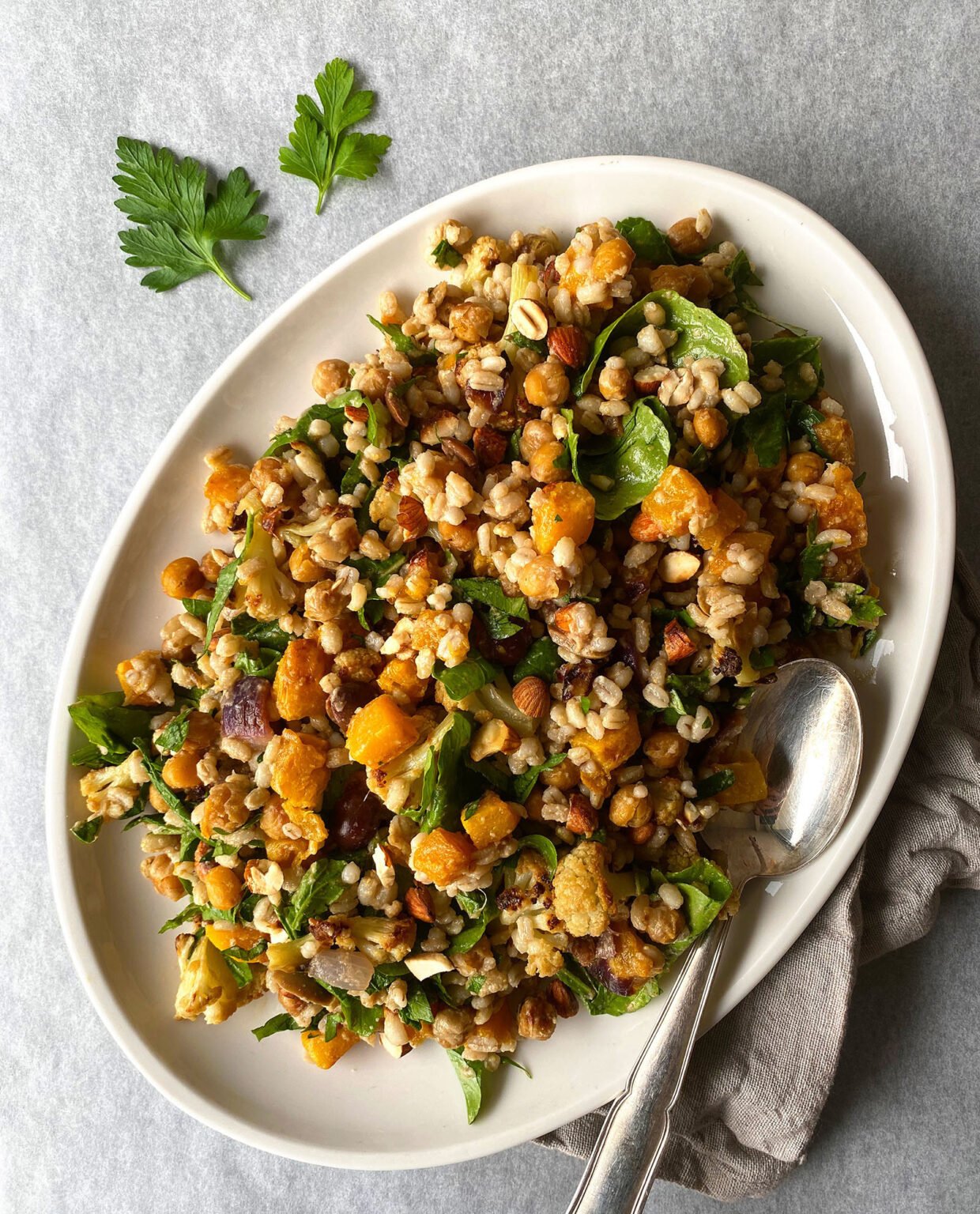 Barley Salad with Roasted Vegetables - Monday Dreams